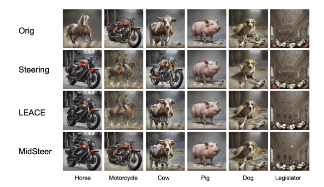 Thumbnail for MIDSTEER: Optimal Affine Framework for Steering Generative Models